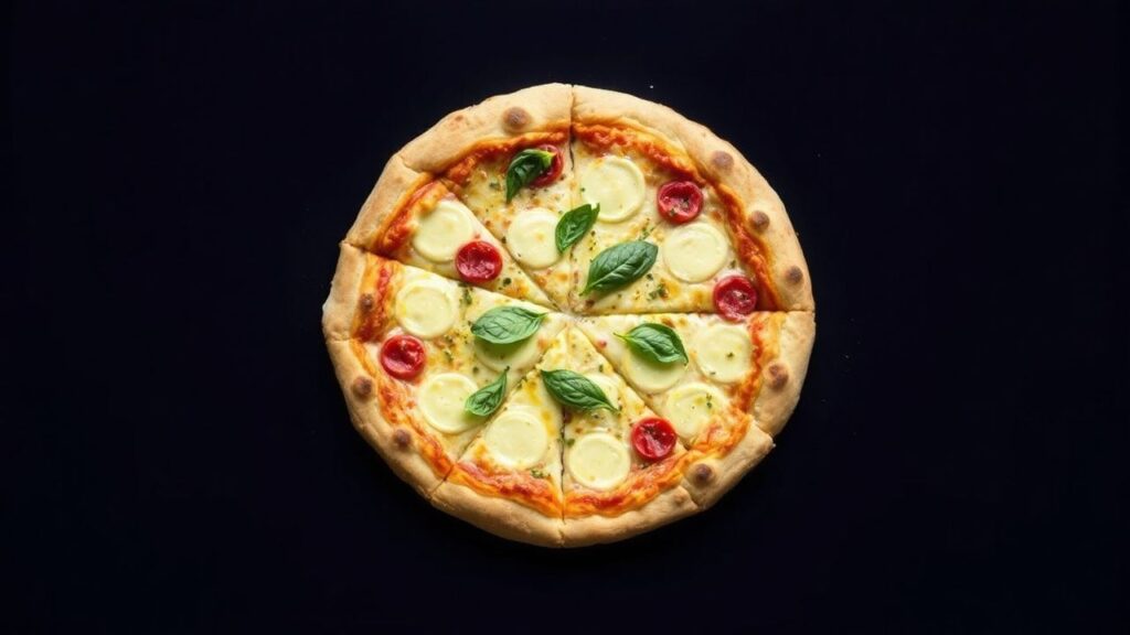 High-protein pizza with cottage cheese crust, showing craft and rich flavor.