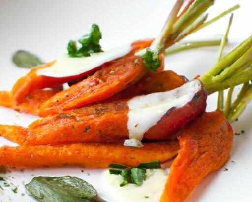 Fiery Harissa Roasted Carrots with Cooling Yogurt Drizzle
