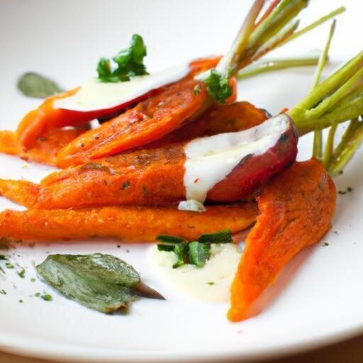 Fiery Harissa Roasted Carrots with Cooling Yogurt Drizzle