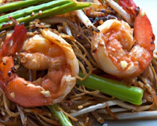 Savor the Crunch: Stir-Fried Shrimp Noodles with Bean Sprouts