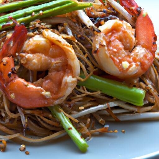 Savor the Crunch: Stir-Fried Shrimp Noodles with Bean Sprouts