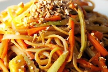 Fiery Vegan Dan Dan Noodles: Spicy Sesame Sauce Delight