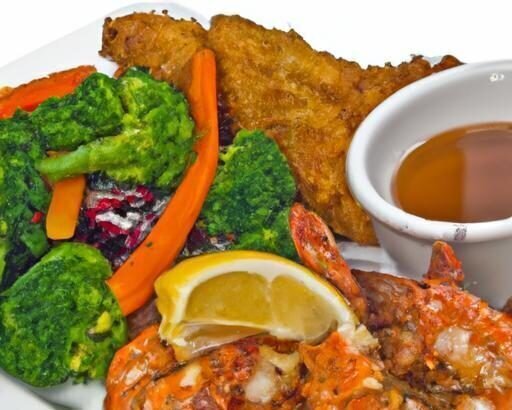 Golden Crispy Seafood Platter Paired with Zesty Spicy Aioli