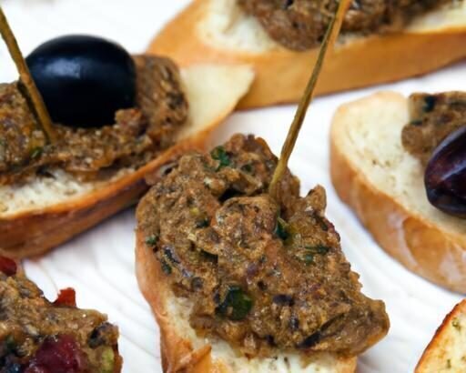 Savory Olive Tapenade Crostini: A Mediterranean Delight
