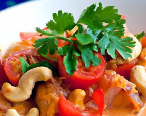 Velvety Tomato Cashew Chicken Curry: A Creamy Delight