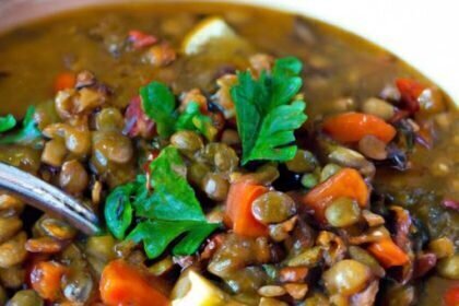 Delicious Healthy Lentil and Vegetable Stew