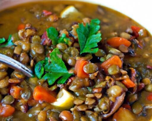 Delicious Healthy Lentil and Vegetable Stew