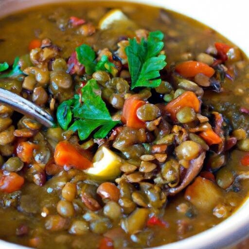 Delicious Healthy Lentil and Vegetable Stew