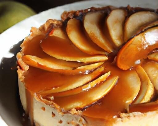 Decadent Caramel Apple Cheesecake on Graham Cracker Crust