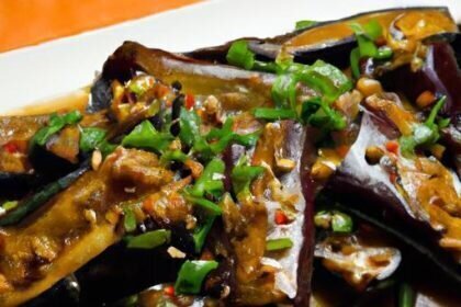 Fiery Stir-Fried Eggplant in Bold Spicy Black Bean Sauce