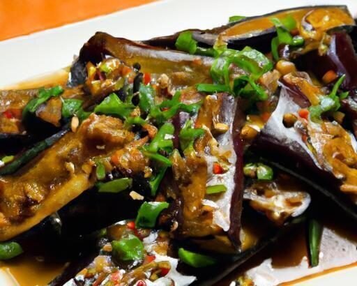 Fiery Stir-Fried Eggplant in Bold Spicy Black Bean Sauce