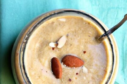 Energize Naturally: Plant-Based Protein Smoothie with Almond Butter
