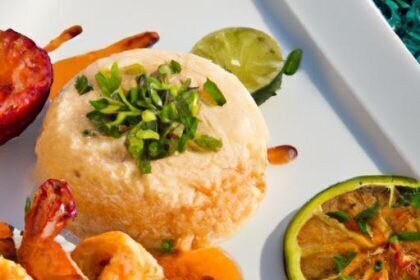 Savor Puerto Rican Mofongo with Juicy Shrimp Delight