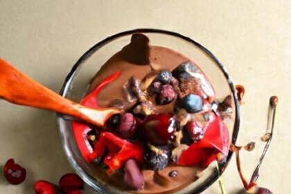 Delicious Healthy Chocolate Cherry Smoothie Bowl