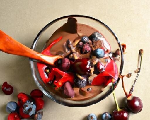 Delicious Healthy Chocolate Cherry Smoothie Bowl