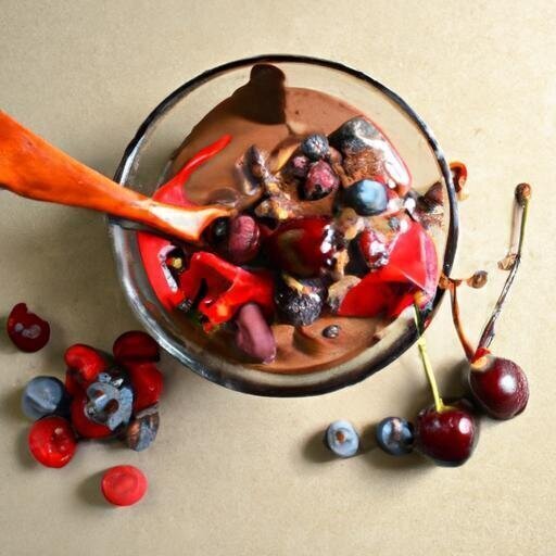 Delicious Healthy Chocolate Cherry Smoothie Bowl