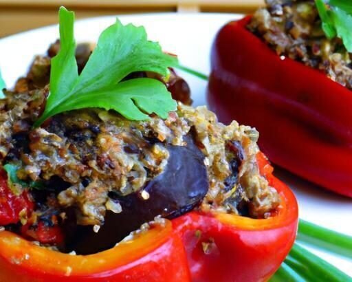 Delicious Healthy Black Bean Quinoa Stuffed Peppers