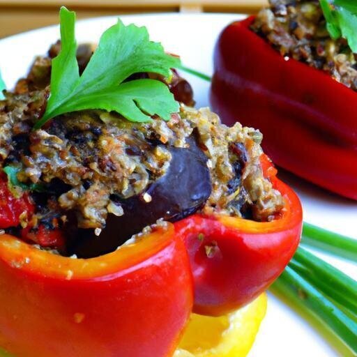 Delicious Healthy Black Bean Quinoa Stuffed Peppers