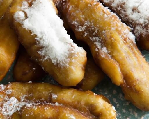 Golden Bliss: How to Make Fried Banana Fritters with Sugar