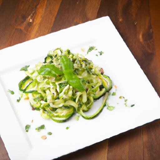 Fresh & Flavorful: Zucchini Noodles with Vibrant Pesto Twist