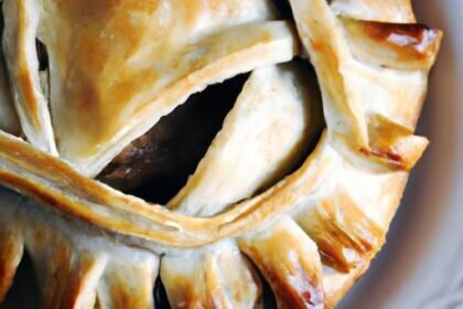 Hearty Beef & Onion Pie Wrapped in Flaky Golden Pastry