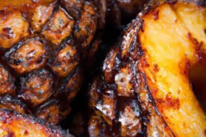 Sweet Flames: Grilled Pineapple Drizzled with Honey & Cinnamon