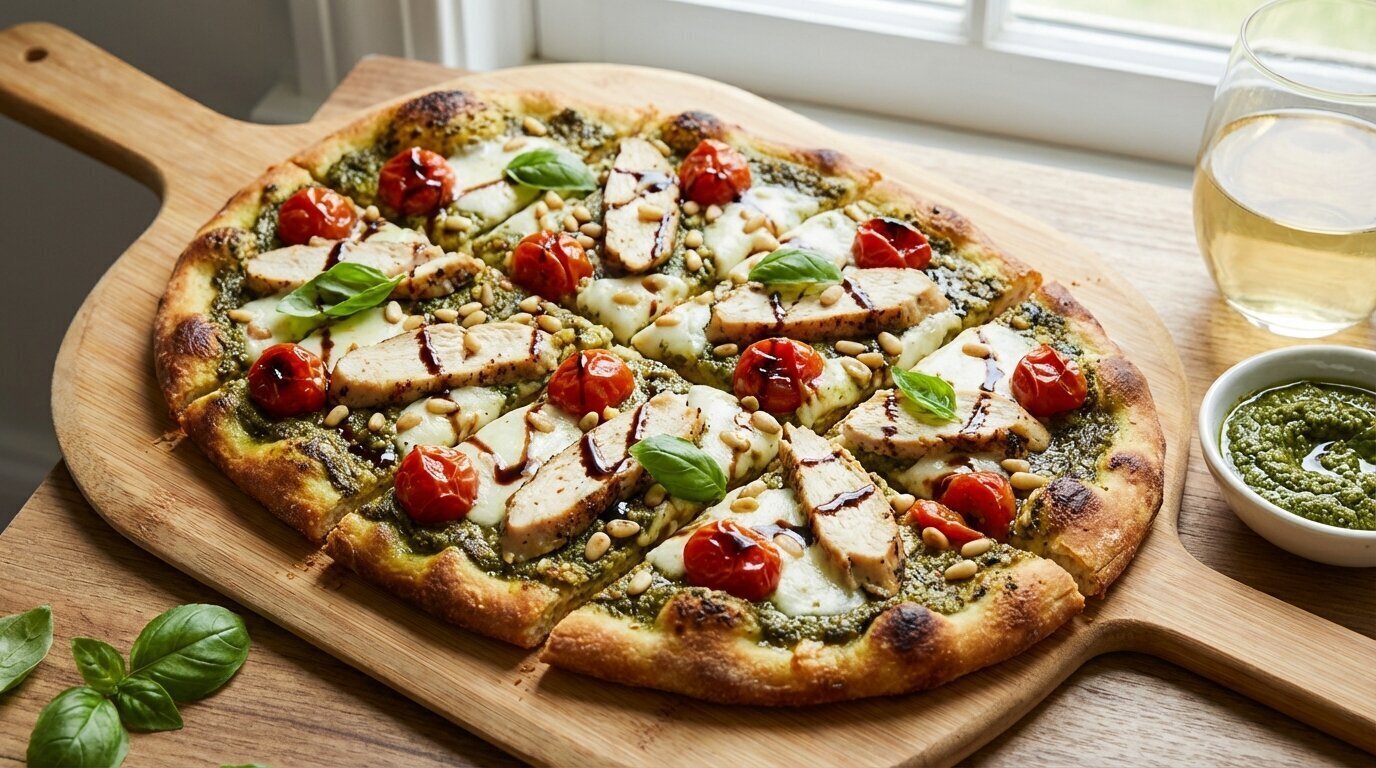 Delicious Italian Pesto Chicken Flatbread Pizza Guide: Savor the Flavors