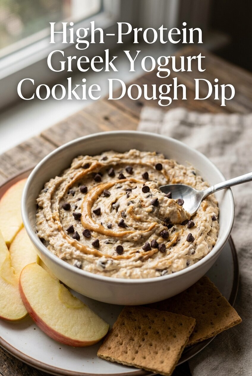 Guilt-Free Best High-Protein Greek Yogurt Cookie Dough Dip