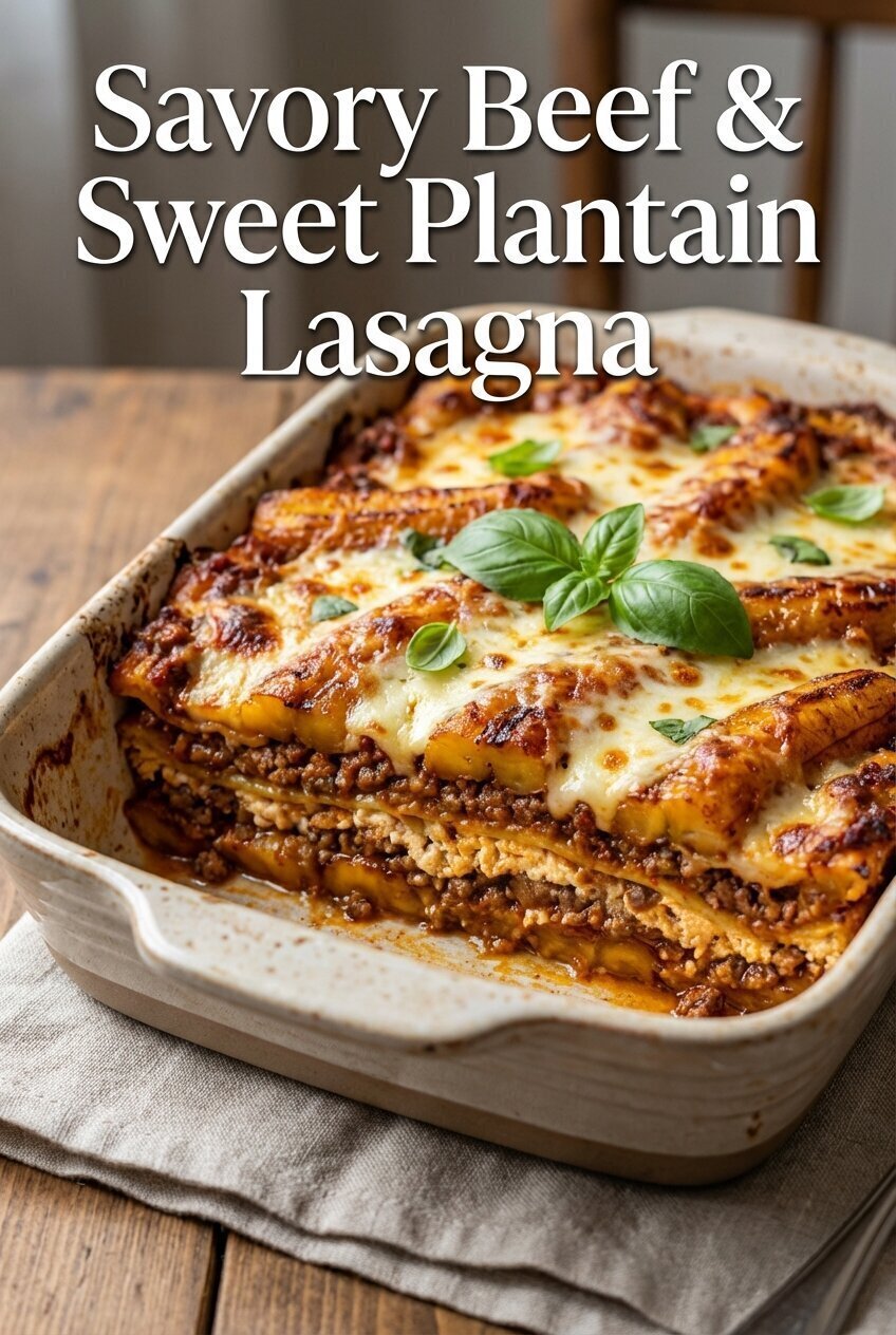 Simple Savory Beef & Sweet Plantain Lasagna A Flavorful Twist