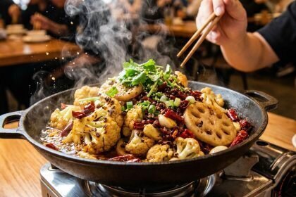 Sizzling Sensations: Cauliflower & Lotus Root Dry Pot Delight