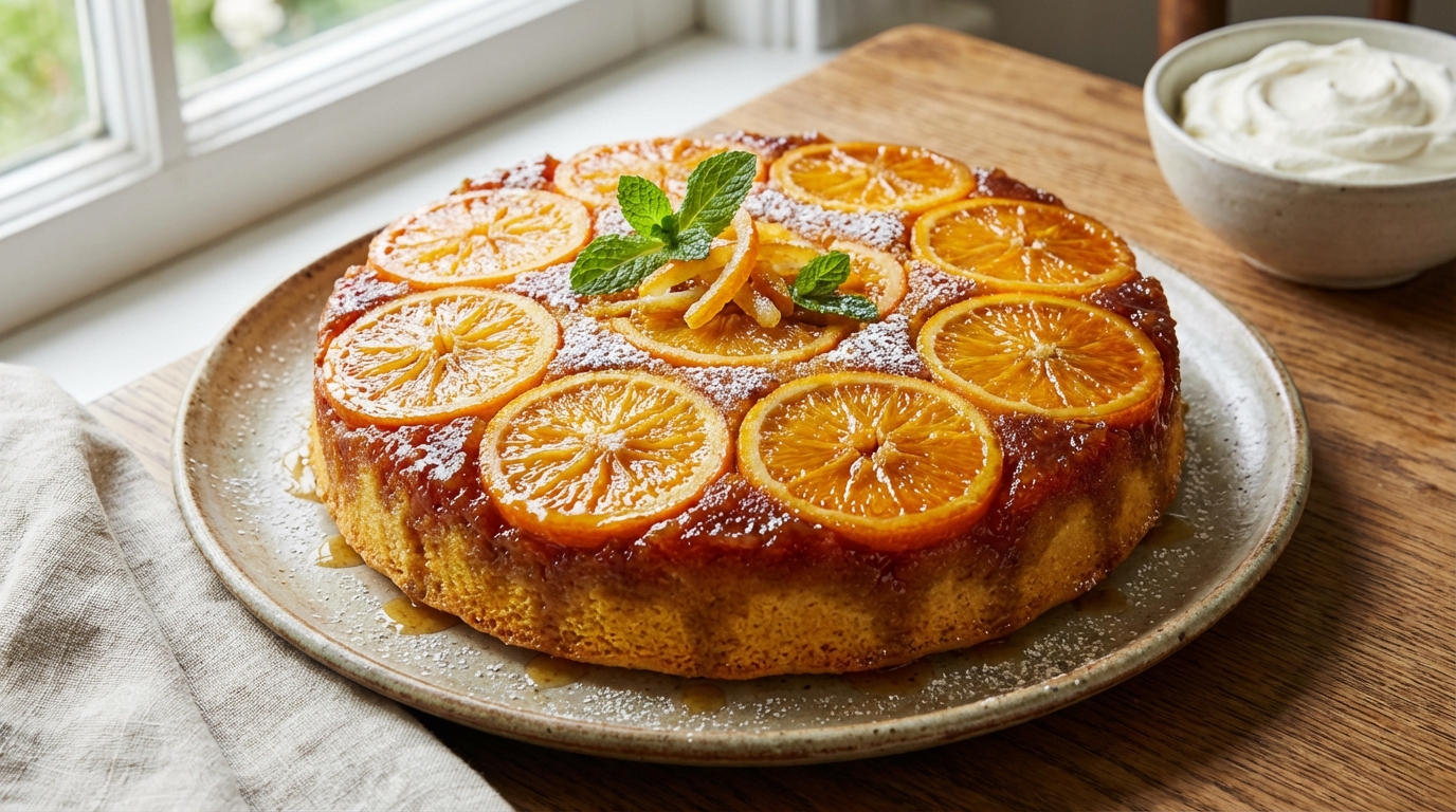 Sun-Kissed Blood Orange Upside-Down Cake Delight
