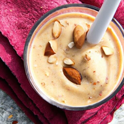 Energize Naturally: Plant-based Protein Smoothie with Almond Butter