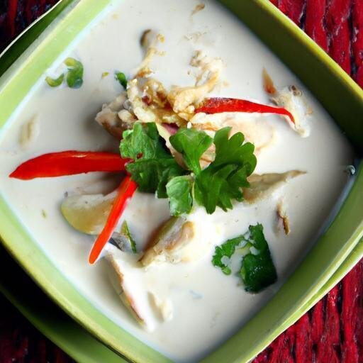 Aromatic Chicken and Galangal Coconut soup Delight
