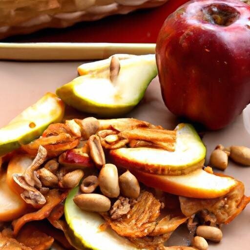 Crunchy & Sweet: Healthy Apple Nachos with Peanut Drizzle