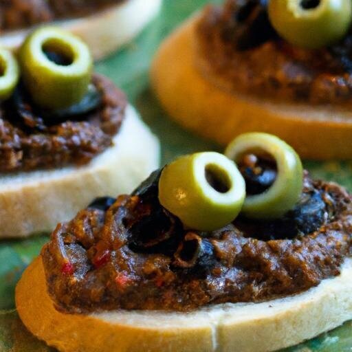 Savory Olive Tapenade Crostini: A ​mediterranean Delight