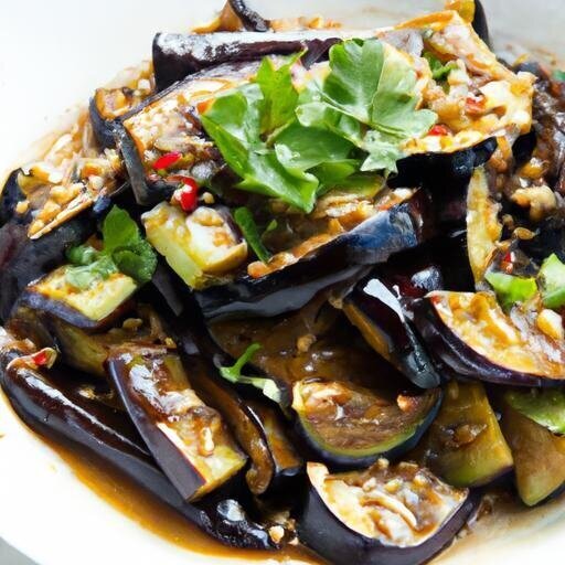 Fiery Stir-Fried Eggplant in Bold Spicy Black Bean Sauce