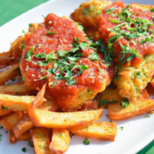 golden Crispy Polenta Fries Paired with ⁢Zesty Marinara