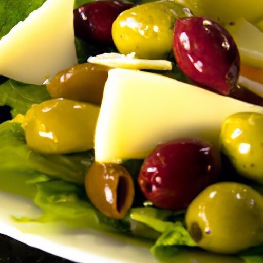 Antipasto Salad Delight: Cheese, olives & Bold Flavors