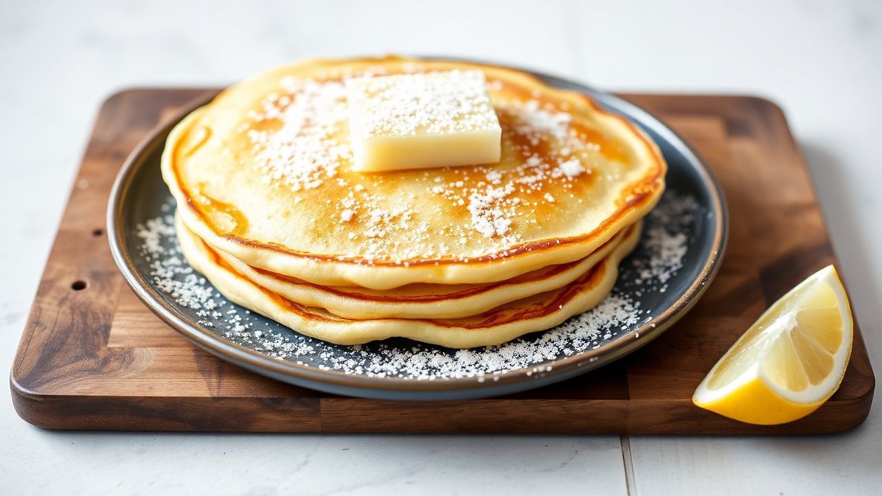 بسبوسة هولندية نفّاشة بطعم الليمون والسكر، فطيرة زبدية شهية—Irresistible Fluffy Dutch Baby Pancake Zesty Lemon & Sugar Bliss
