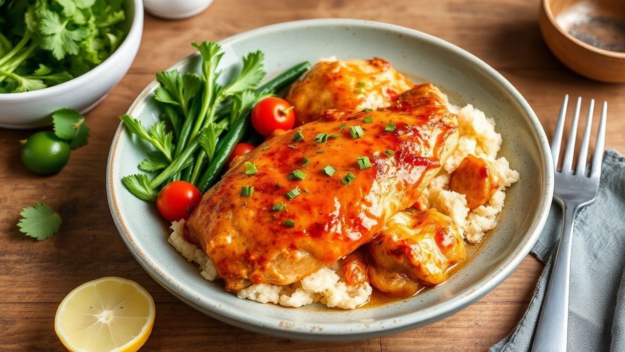 دجاج “Keto Marry Me Chicken” منخفض الكربوهيدرات بصلصة كريمية شهية، طعم لا يقاوم