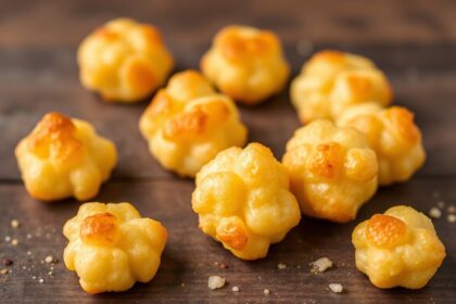 زبدات جبن كاسافا خالية من الغلوتين، لقمة ذهبية مقرمشة ومغذية، Delicious Gluten-Free Cassava Cheese Puffs
