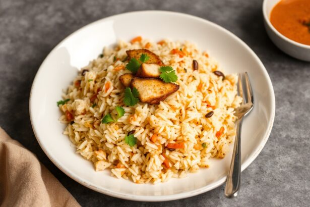 طبق أرز طبقات هُديربادي بالدجاج الشهي الأصيل، بريكبيك ورائحة غنية ولذيذة.
