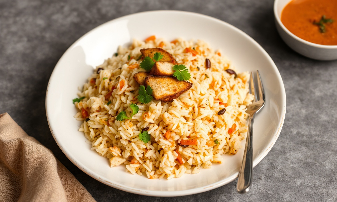 طبق أرز طبقات هُديربادي بالدجاج الشهي الأصيل، بريكبيك ورائحة غنية ولذيذة.