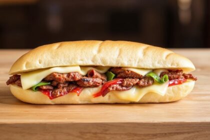 سر Philly Cheesesteak تُظهر أسرار الحشوة والخبز الطازج لصنع ساندويتش مثالي لا يُنسى