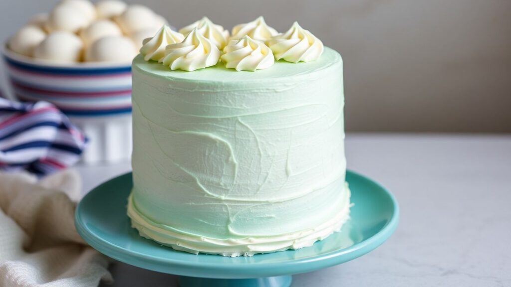 Fresh gluten-free vanilla cake layers ready to serve.
