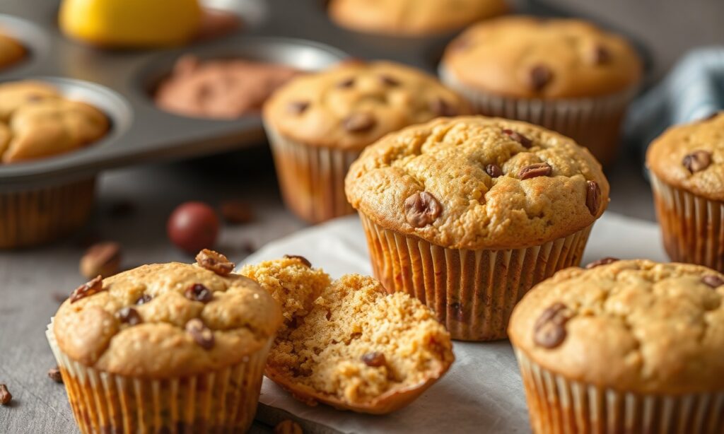 مخبوزات كعك منزلي صحي بالدقيق الحشري، قوام مقرمش وطعم غني، صديق للبيئة—لمحبي Muffins