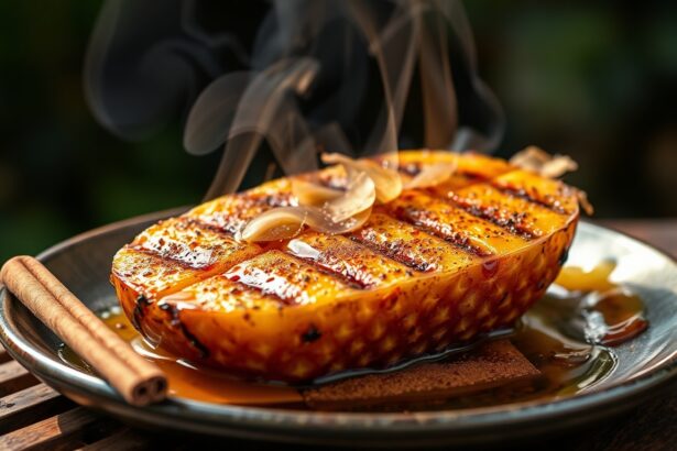 Heavenly caramelized grilled pineapple, sweet and juicy.
