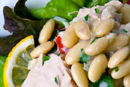 Fresh & Flavorful: White Bean Tuna Salad with Herbs, No Mayo