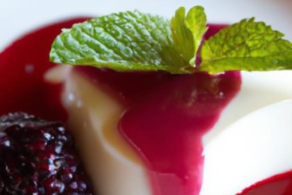 Decadent Low-Carb Panna Cotta with Vibrant Berry Sauce