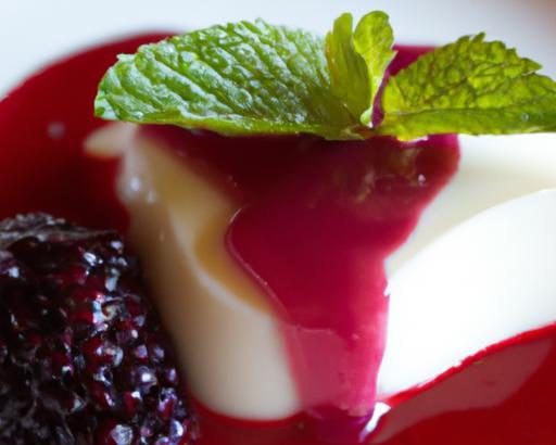 Decadent Low-Carb Panna Cotta with Vibrant Berry Sauce